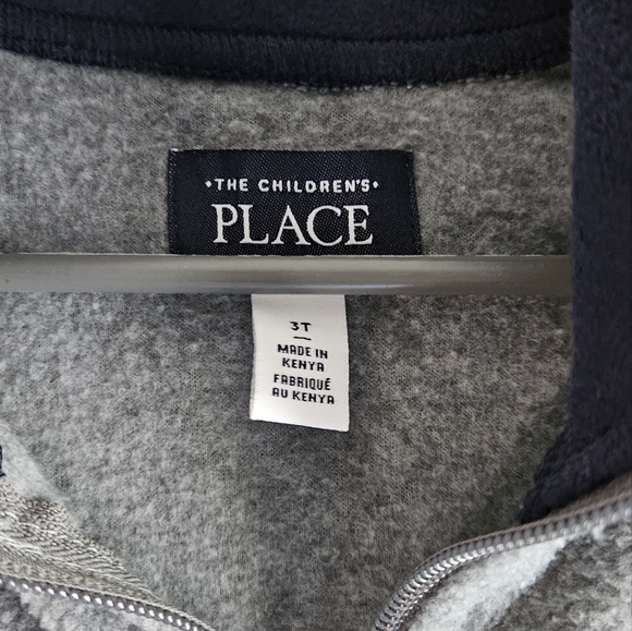 The Children's Place Toddler Boys Microfleece Quarter-Zip Pullover 3T - Picture 7 of 7